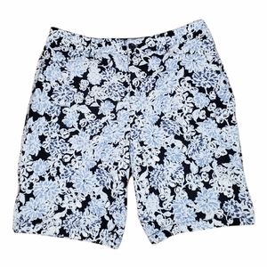 CROFT&BARROW Blue Floral Shorts Size 14